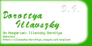 dorottya illavszky business card